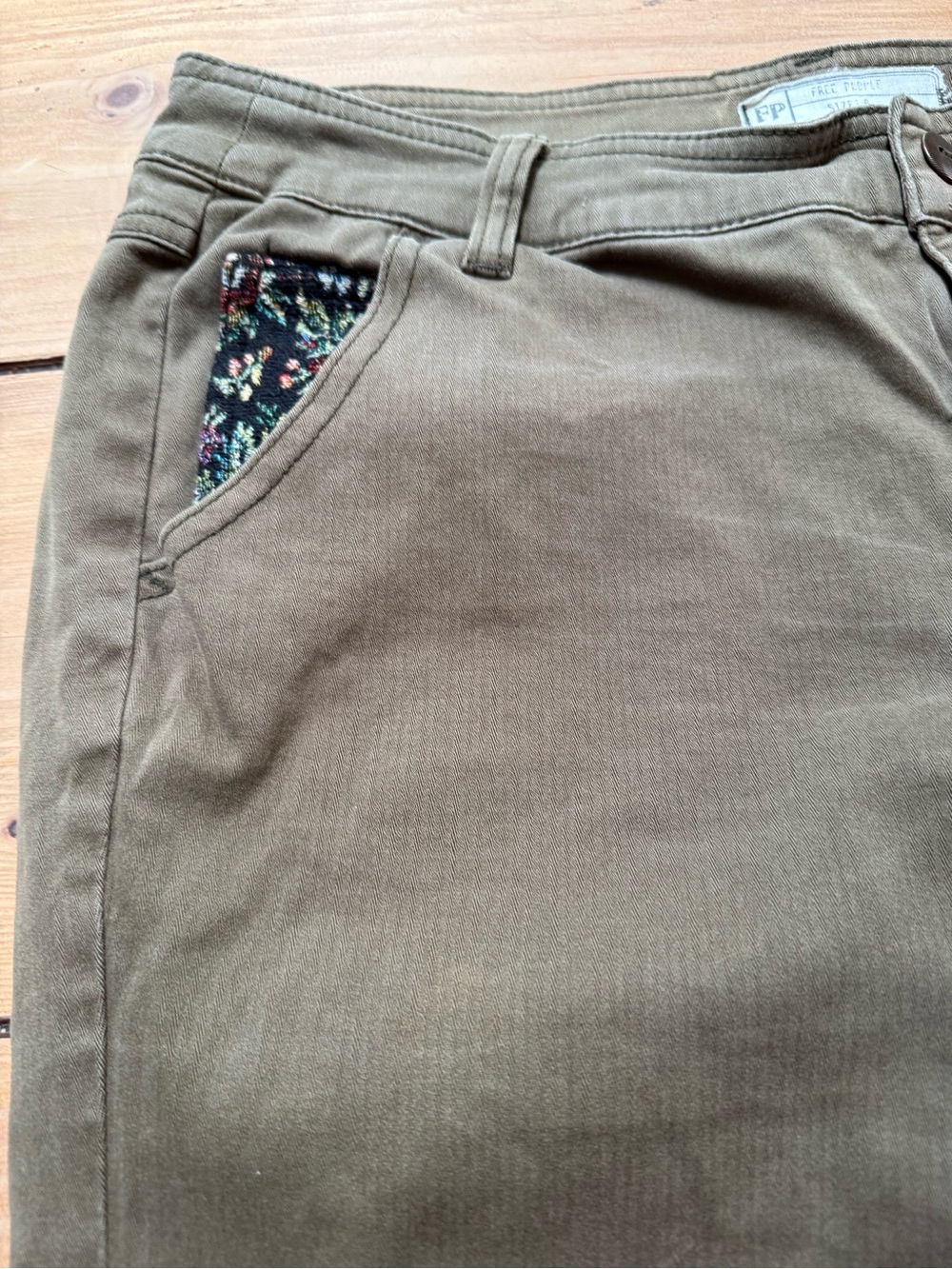FREE PEOPLE patch work pants - Picture 4 of 8
